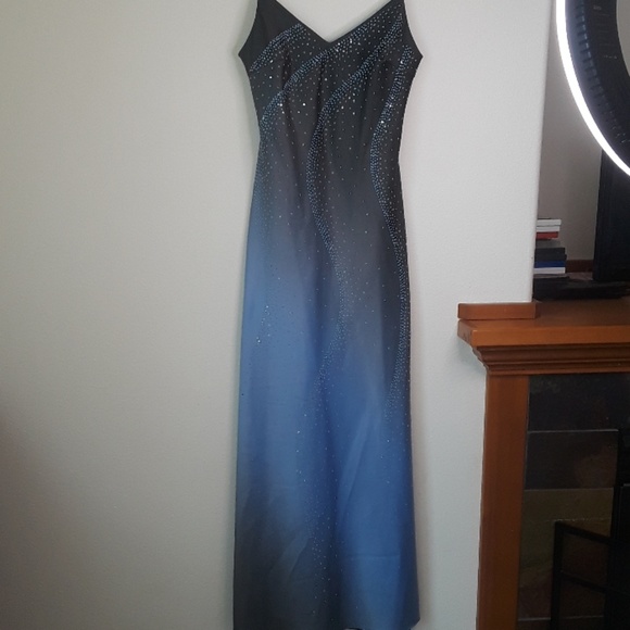 maria bonita Dresses & Skirts - Maria Bonita Formal Dress size small blue and gray